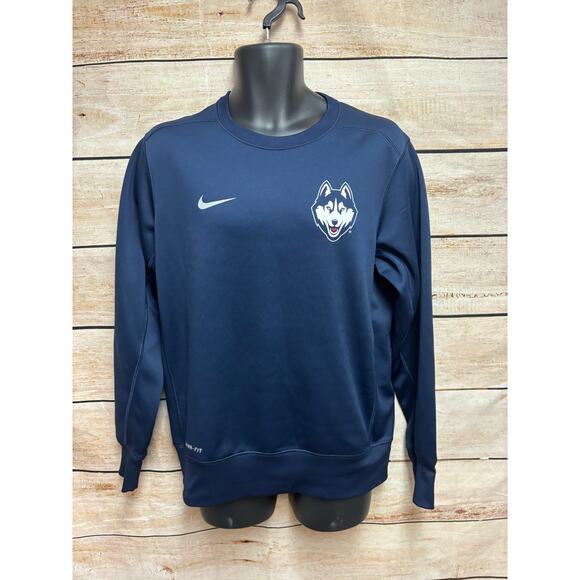 Nike UConn Huskies Therma-Fit Sweatshirt - Women's Medium Pullover - Picture 1 of 13